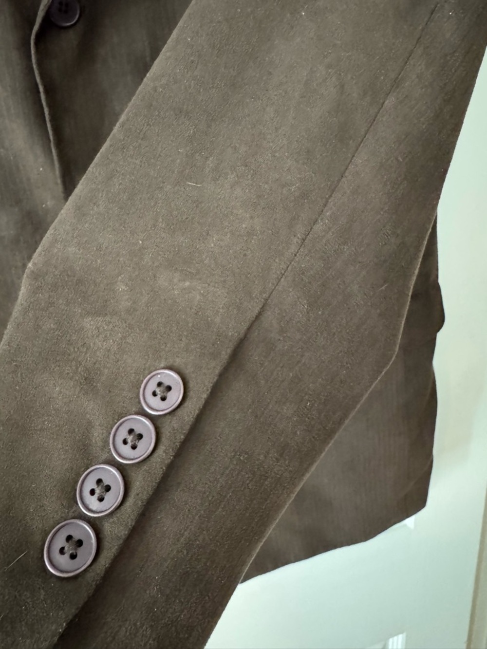 Alfani Brown “Suede” Pinstriped Sport Coat - Picture 3 of 6